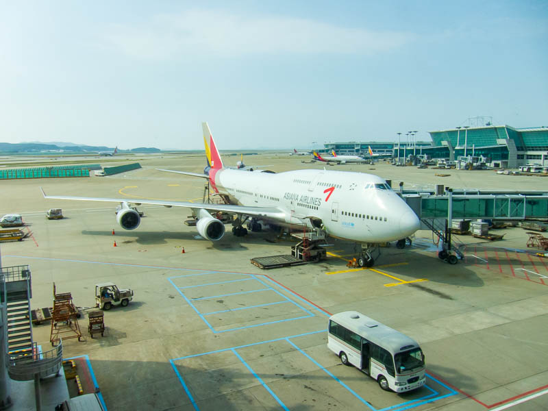 Korea and Hong Kong - September 2011 - OK, I lied, I took another picture before leaving Seoul, this is my Asiana 747.