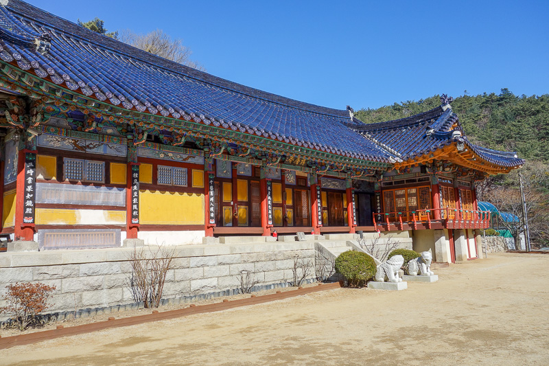 Korea again - Incheon - Daegu - Busan - Gwangju - Seoul - 2015 - And then I slid on my ass on pine needles and ended up here. I shall call it bonus temple, as it was not the main attraction. However from this point 