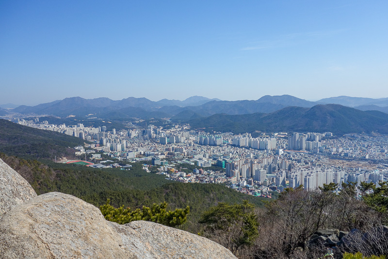 Korea-Busan-Hiking-Geumjung - This is looking more in the direction I will be heading, along the various ridges.
