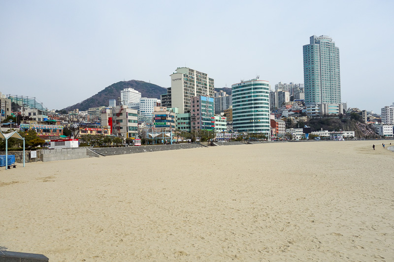 Korea again - Incheon - Daegu - Busan - Gwangju - Seoul - 2015 - Just another view of the beach and the thousands of happy people building sand castles and splashing in the cool South China sea.