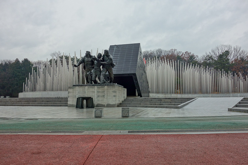 Korea again - Incheon - Daegu - Busan - Gwangju - Seoul - 2015 - This is the main monument, I assumed there would be a museum, there wasnt, but you can go under here to a small cave.