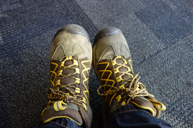 Korea again - Incheon - Daegu - Busan - Gwangju - Seoul - 2015 - And here are my awesome boots, which never let me down. I didnt take any other shoes with me.
