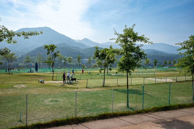 Korea for the 4th time - May and June 2022 - I think the area appeals to older people, a lot of the accommodation seems to be time share things, and this here is old person golf. You play with 1 