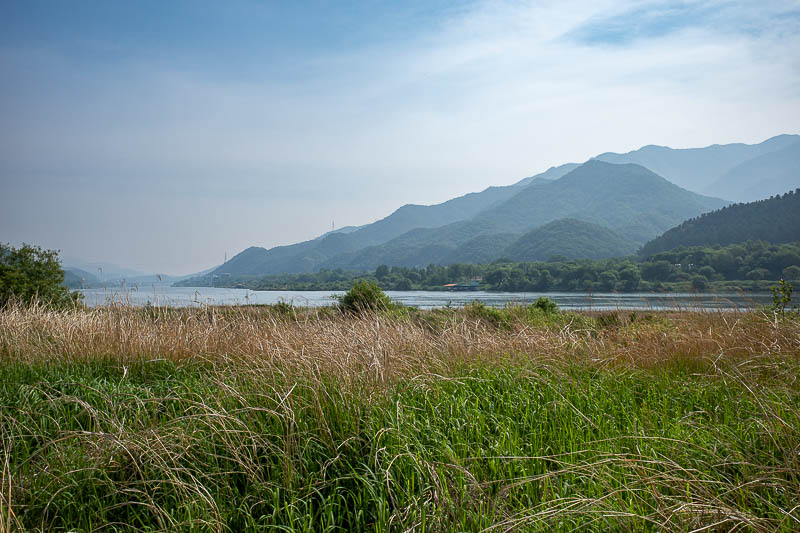 Korea-Seoul-Hiking-Undusan - This river has kayaking, water skiing etc.