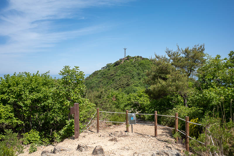 Korea-Daegu-Hiking-Apsan - Still had to get to that tower, but it is not far, however it was hot in the sun, but cool in the shade, nice breeze hence less pollution.