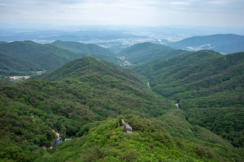 Korea-Daegu-Hiking-Palgongsan-Gatbawi - View from Buddha.