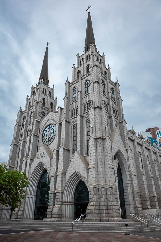 Korea-Daegu-Food-Noodles - There are lots of churches, there are stadium churches, small traditional churches, and brand new churches like this one still built in the traditiona