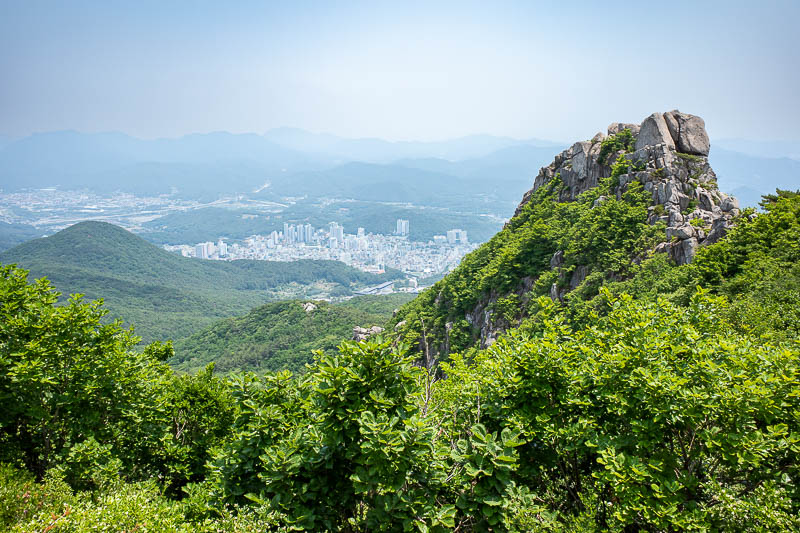 Korea-Busan-Hiking-Geumjeong - Busan is a very complex city due to the mountains. You can never see all of it at once.