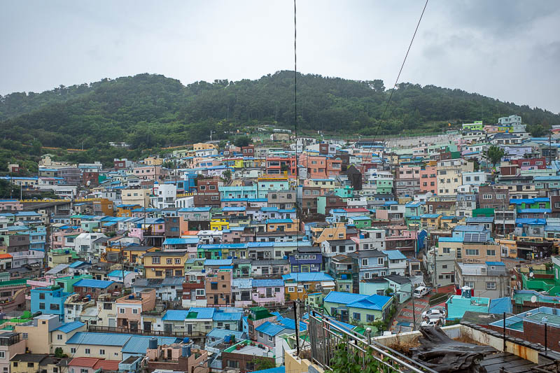 Korea-Busan-Rain-Gamcheon - Last one looks most like a Favela in Brazil.