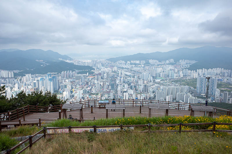 Korea-Busan-Hiking-Hwangnyeongsan - More view, more viewing deck.