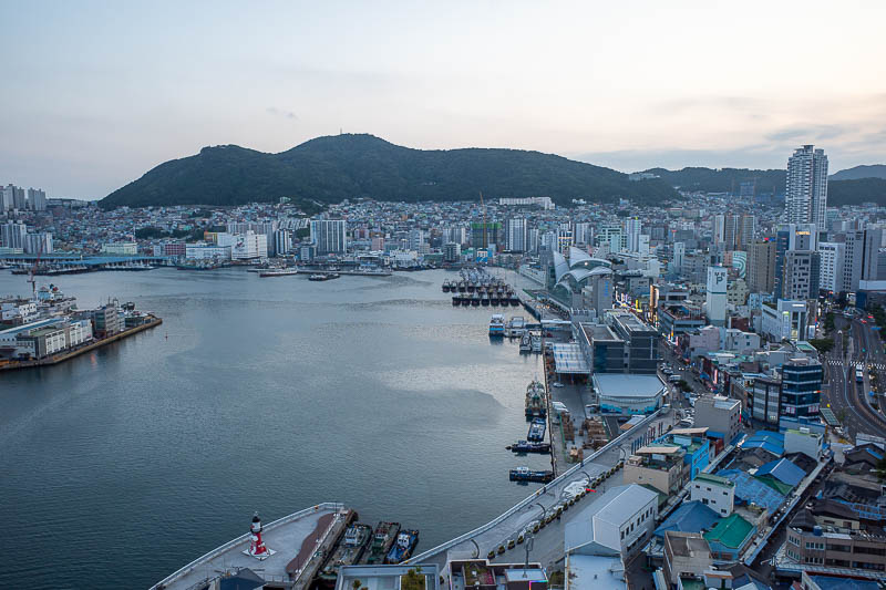 Korea-Busan-View - Here is the view back towards my hotel and the fish markets.