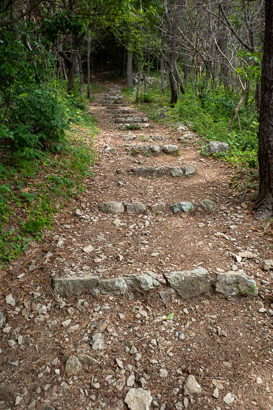 Korea-Yeosu-Hiking-Gubongsan - The path up was ok at first, eventually it joins a different path up from the city again, and is much more developed, I would go back down that path.