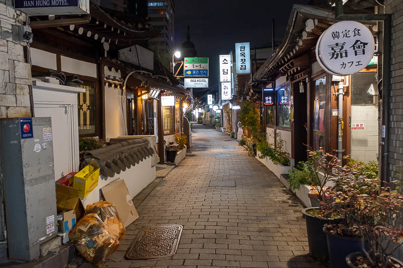 Korea-Seoul-Night-Food - My journey back to my hotel went down some laneways filled with restaurants that would turn me away. I refuse to hyphenate laneway.