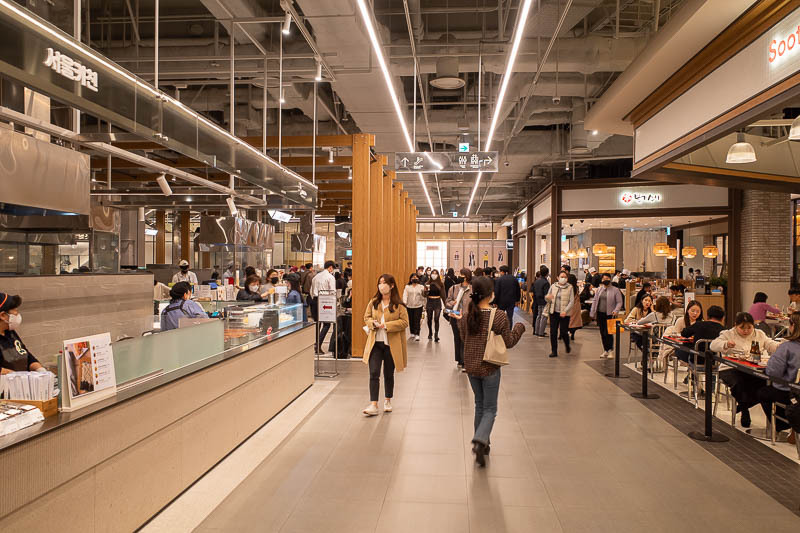 Korea twice in one year - November 2022 - However, the basement is the new winner for best food area of any store I know of. This is not even 1/10th of the place.
