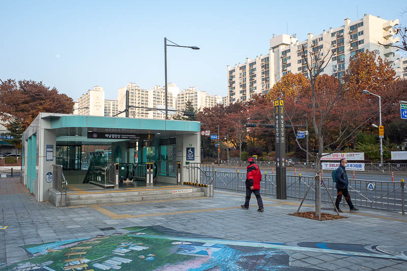 Korea-Seoul-Hiking-Geomdansan - My journey to the start of the hike was all on subway line 1, from practically the front door of my hotel to the last station on the line.