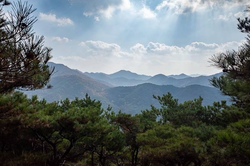 Korea-Gwangju-Mudeungsan-Jisan - A bit more view back into the heart of the national park.