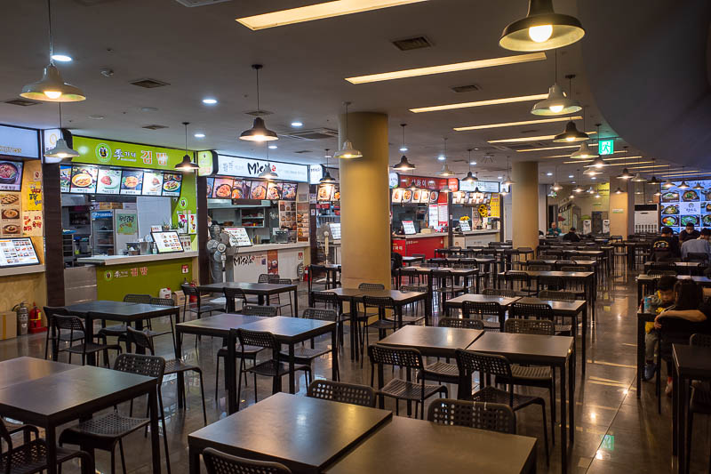 Korea-Gwangju-Shinsegae - The bus station food court was a bit of a ghost town. The surrounding restaurants were however doing pretty good trade. I cannot really work out why y