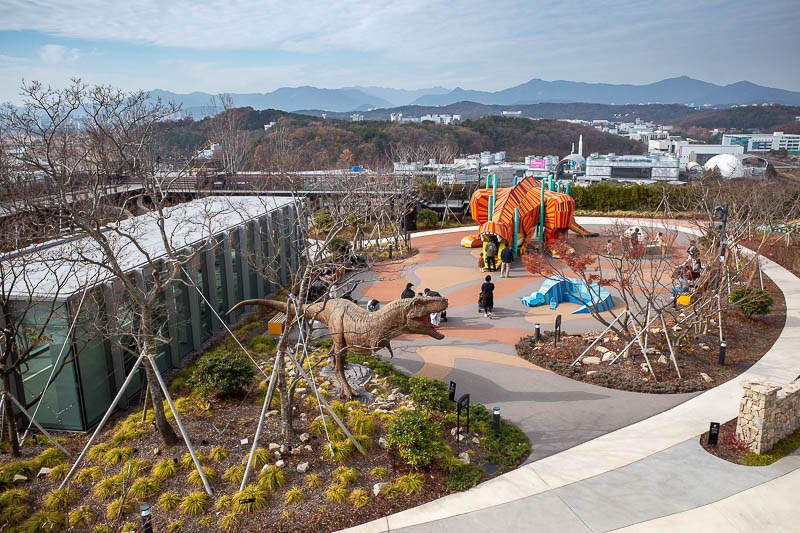 Korea-Daejeon-Hanbat-Expo - There is also TYRANOPARK. You can go inside the orange dinosaur. It was excellent.