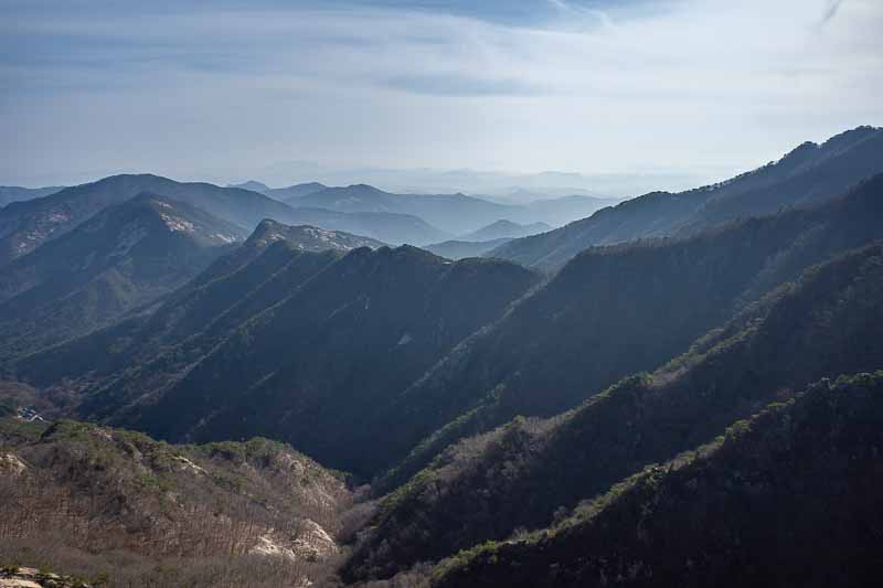 Korea-Daejeon-Hiking-Gyeryongsan - The view was often on show.