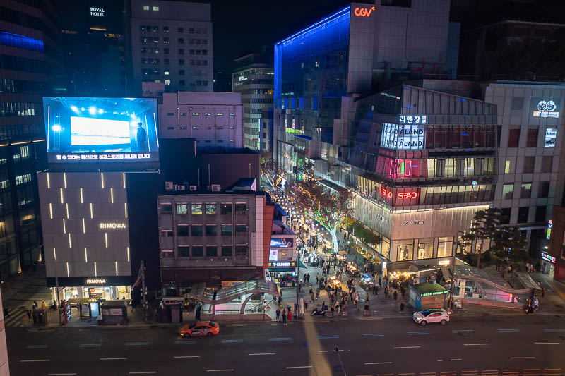 Korea twice in one year - November 2022 - This was taken from the sky bridge between the Lotte store and the Lotte young annex store.
