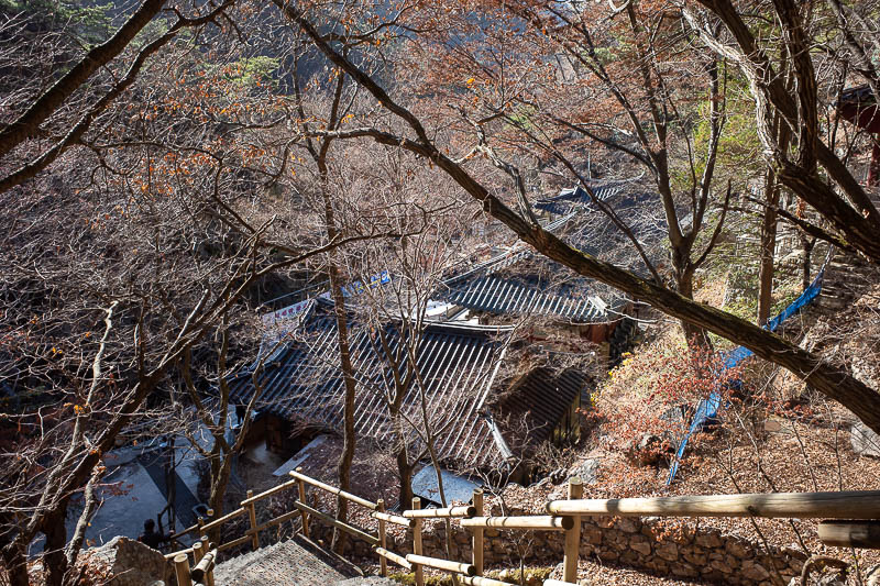 Korea-Seoul-Hiking-Soyosan - OK, here is the reason for the $2 fee. And there is a path to avoid it. Apparently, it is a significant cultural heritage site.