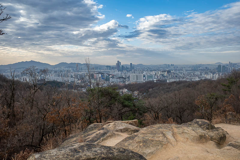Korea-Seoul-Hiking-Ansan - I believe that is Gangnam.