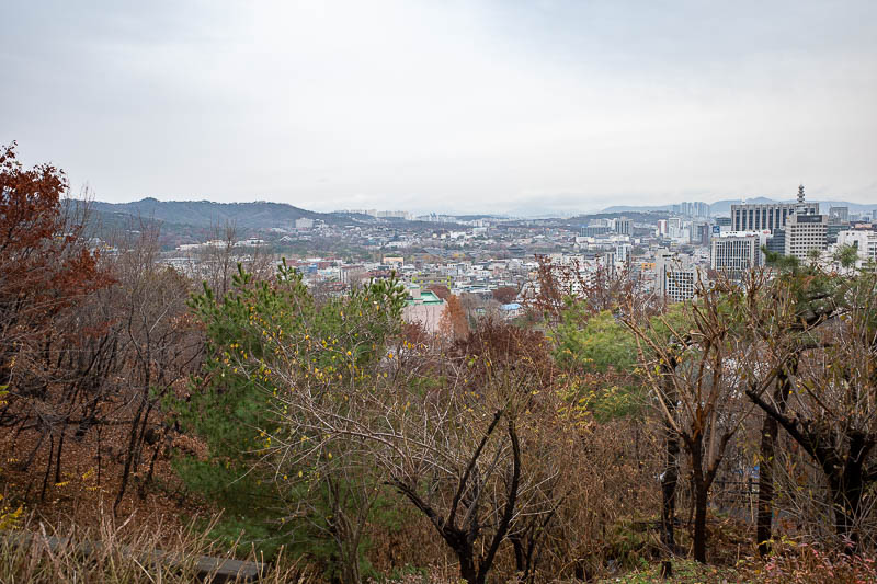 Korea-Seoul-Hiking-Inwangsan - Low down view. We will do similar to yesterday, same view multiple times.