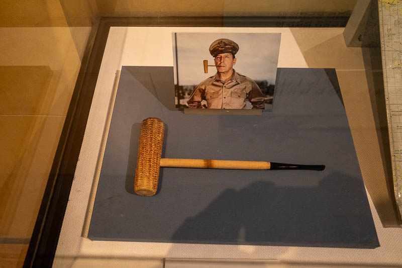 More of the same of Korea - March and April 2024 - I mentioned when I visited Incheon recently about General MacArthur smoking a pipe as he rode a horse into battle. Well here is the actual pipe.