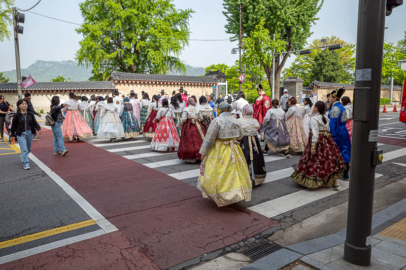 More of the same of Korea - March and April 2024 - Next I got caught up in a Hanbok scrum.