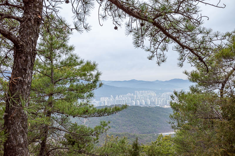 More of the same of Korea - March and April 2024 - It did not take too long to start getting some altitude, allowing a good view of the hundreds of identical apartment buildings below.