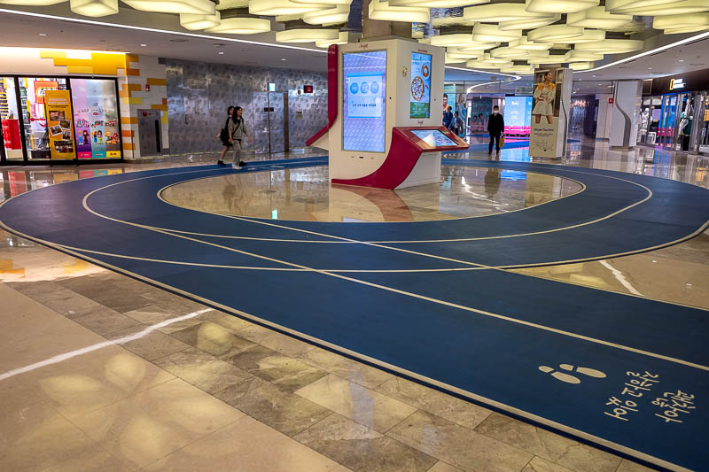 More of the same of Korea - March and April 2024 - Here is the running track! A strange idea because kids do run on it, as fast as they can, which must frequently end badly.