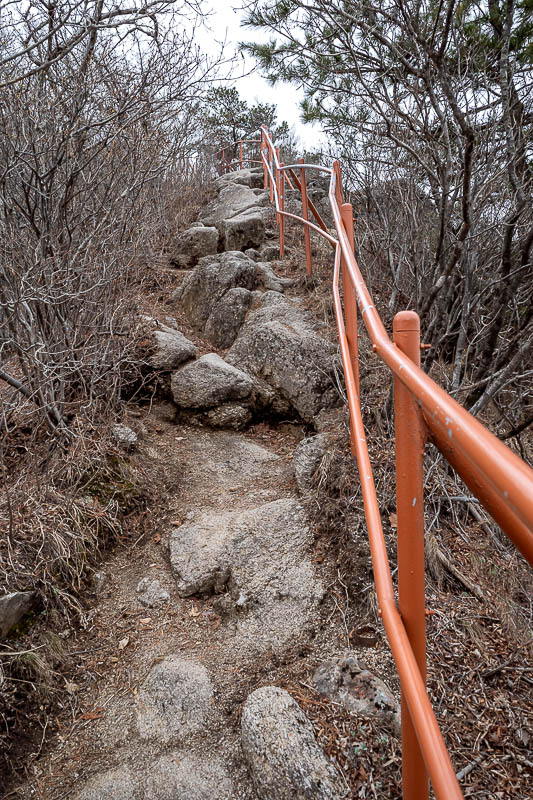More of the same of Korea - March and April 2024 - I enjoyed the orange hand rail.
