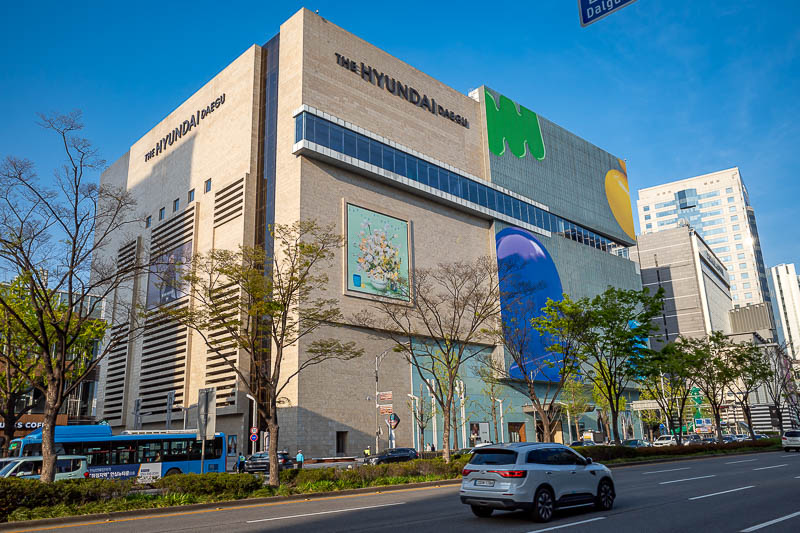 More of the same of Korea - March and April 2024 - There are a couple of large department stores a bit away from the main shopping area, The Hyundai as pictured here, but also the equally as large, and