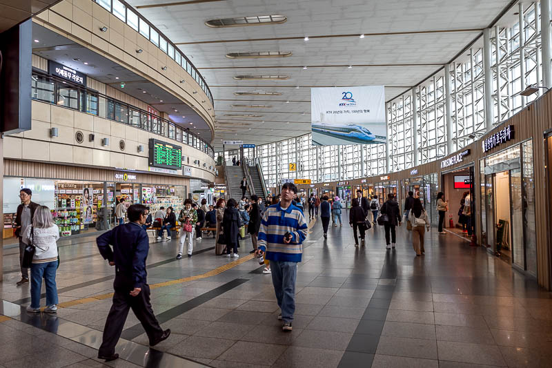 More of the same of Korea - March and April 2024 - The inside of the Daegu station is very good, in someways there are more stores and restaurants than even the main station in Seoul. Also it is attach