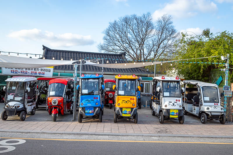 More of the same of Korea - March and April 2024 - If you are too lazy to walk, you can annoy everyone and get around on a golf buggy.