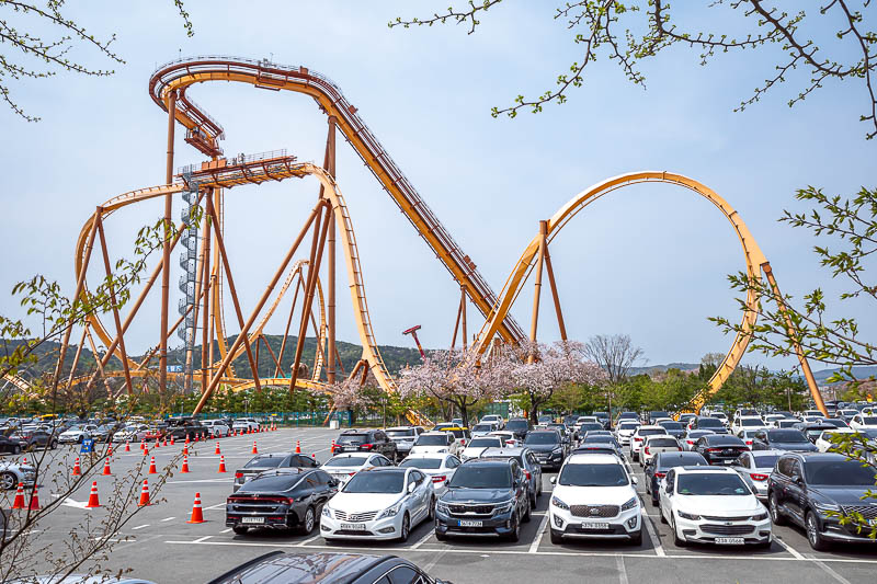 More of the same of Korea - March and April 2024 - Gyeongju world. I saw no evidence the roller coaster was actually running.