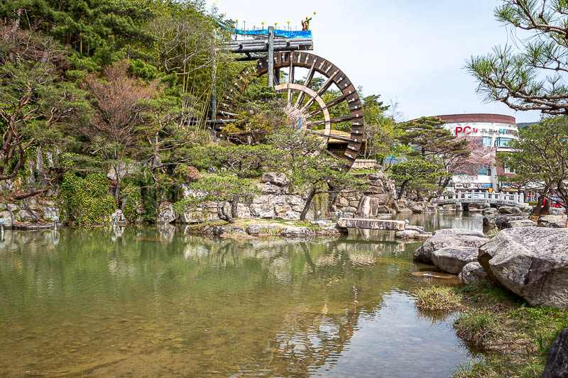 More of the same of Korea - March and April 2024 - And then as I headed back to the road to find a bus stop, a giant water wheel appeared. Why you may wonder?