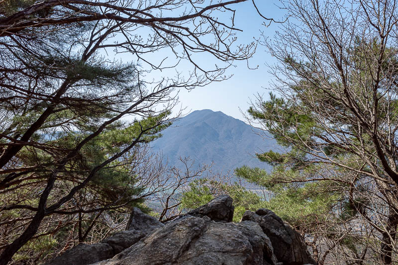 Korea-Seoul-Hiking-Yebongsan - I have climbed that mountain across the river on a previous trip.