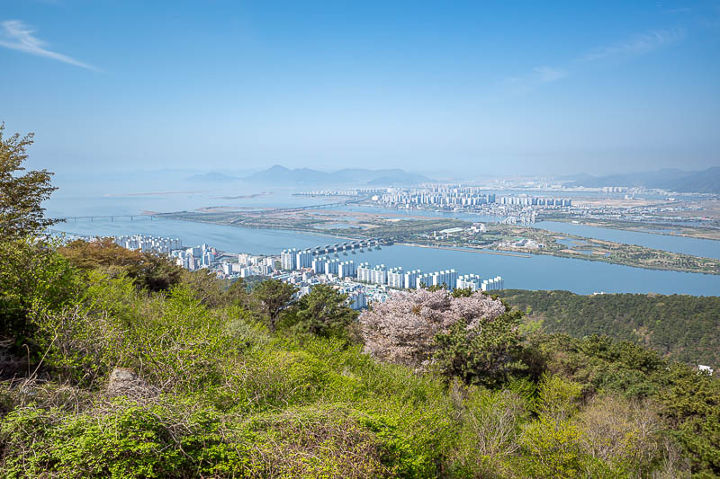 Korea-Busan-Hiking-Seunghaksan - There is the full eco island, bird sanctuary, education centre, sewage treatment works.