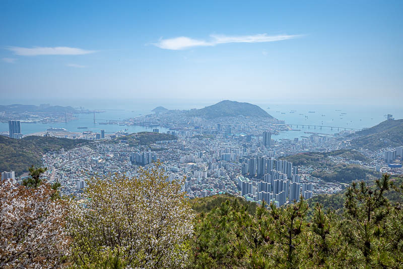 Korea-Busan-Hiking-Seunghaksan - This is the best view you can get of Busan from anywhere. BAR NONE.