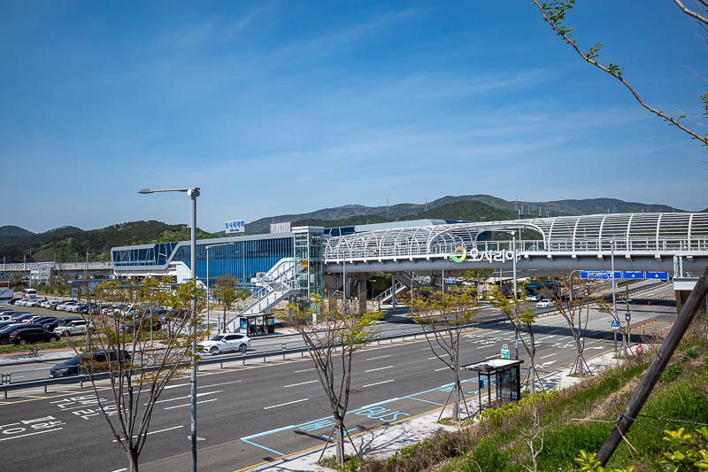 More of the same of Korea - March and April 2024 - This is Osiria station, where I got off to walk to the temple. It is in the middle of nowhere and a new city area is being built around it. The train 