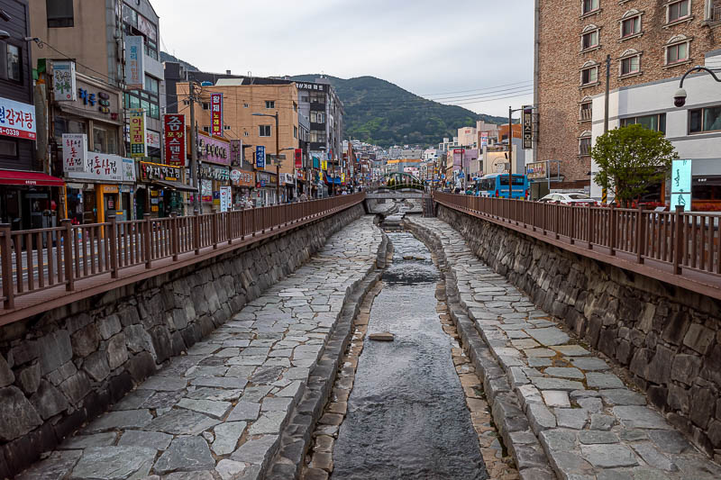 More of the same of Korea - March and April 2024 - Lets follow this stream/sewer and see where it goes. You are no longer allowed to go down there and walk at water level. I think you could last time I