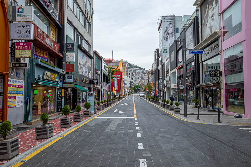 More of the same of Korea - March and April 2024 - This is the upmarket cafe street in Nanpo.