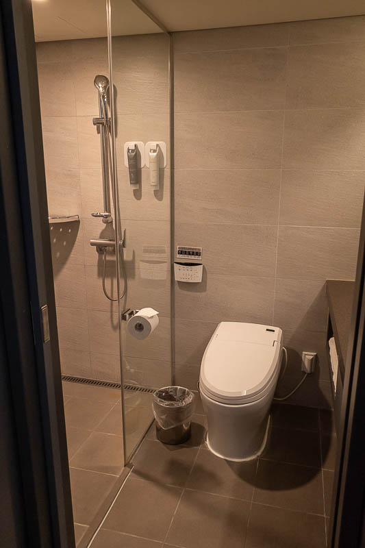 More of the same of Korea - March and April 2024 - The room is so new, that it has only a shower, no bath. What if I need to take a bath? I missed my chance... I missed my chance.....