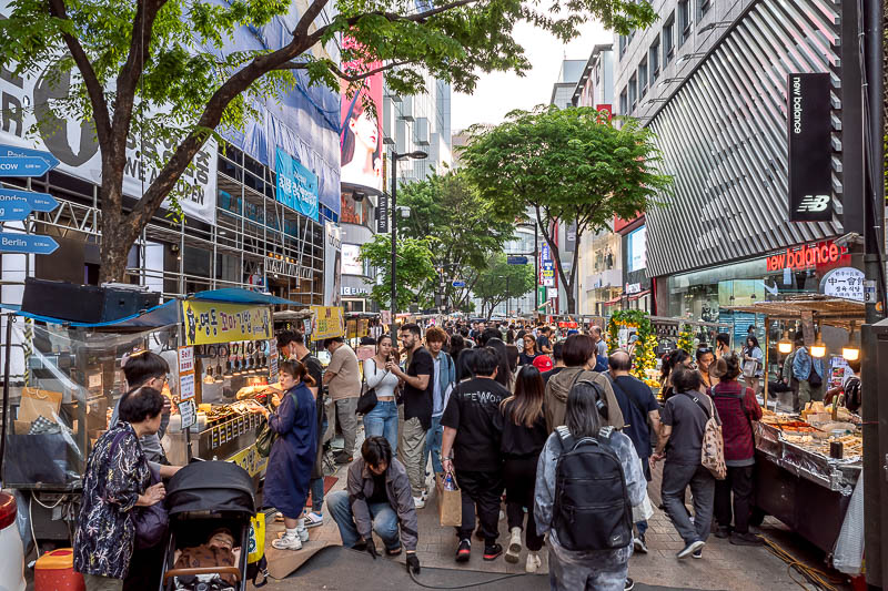Korea-Seoul-Myeongdong - You can see a lot more western looking tourists than I can recall seeing in the past.