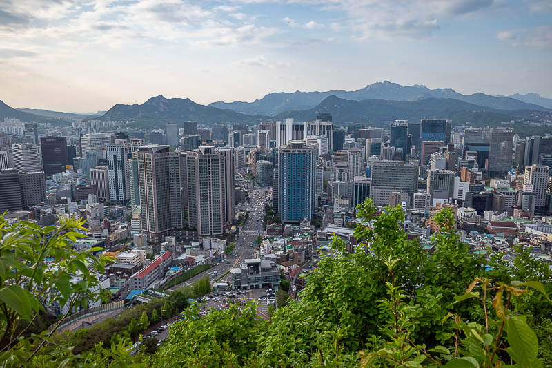 More of the same of Korea - March and April 2024 - And the low shot of Myeongdong. The mountains look great.