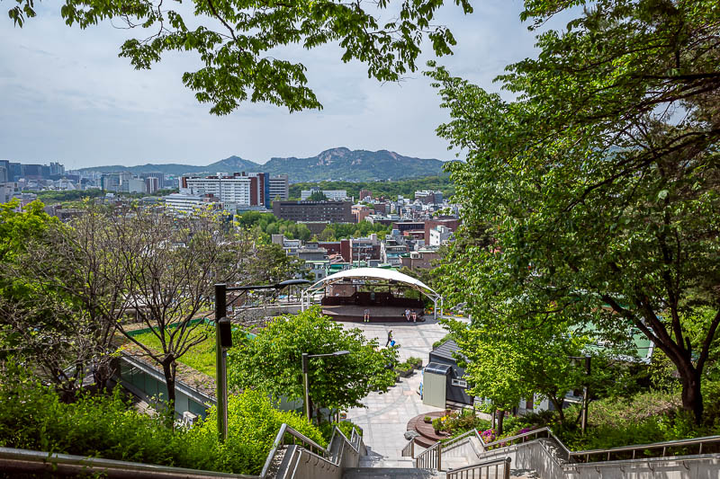 Korea-Seoul-Hyehwa-Naksan - It was now time to wander up Naksan for the view. It has a theatre too.