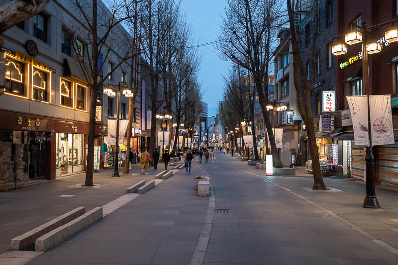Korea-Seoul-Insadong-Curry - This is Insadong, where all the tourists go to buy trinkets. I expected it to be busier.