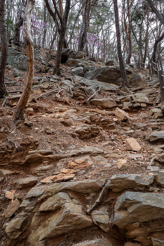 Korea-Seoul-Hiking-Yebongsan - Lots of rocks.