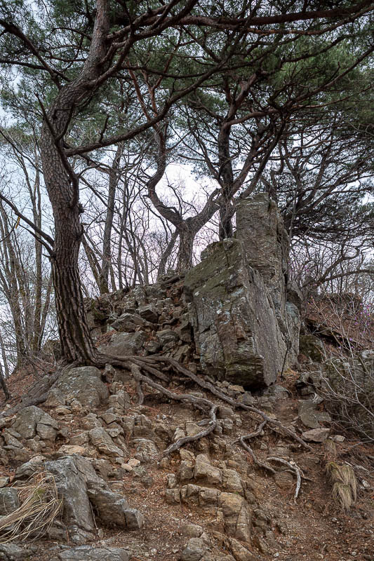 Korea-Seoul-Hiking-Yebongsan - Things got a lot rockier.